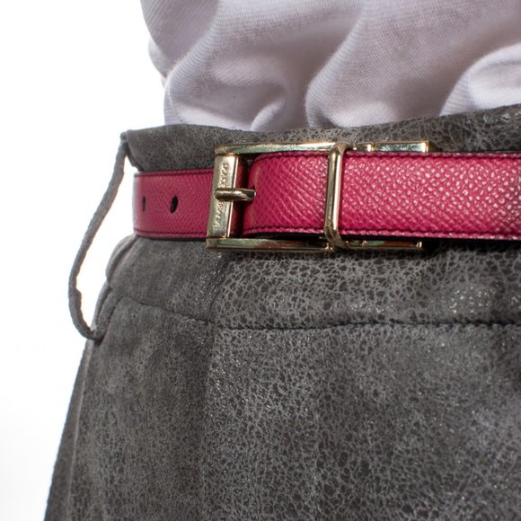 DOLCE & GABBANA PINK CLASSIC BELT | WOMENS SIZE 75CM